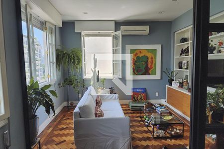 Sala de TV de apartamento à venda com 2 quartos, 112m² em Botafogo, Rio de Janeiro