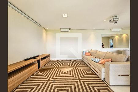 Sala de apartamento para alugar com 3 quartos, 160m² em Mar E Céu, Guarujá