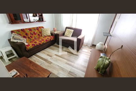 Detalhe Sala de apartamento para alugar com 2 quartos, 45m² em Aparecida, Santos