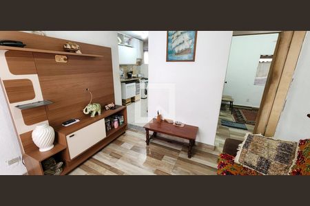 Sala de apartamento para alugar com 2 quartos, 45m² em Aparecida, Santos