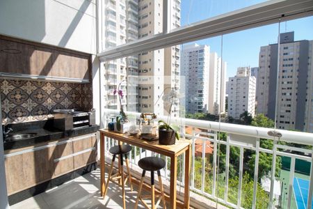 Terraço Gourmet de apartamento à venda com 2 quartos, 105m² em Vila Cordeiro, São Paulo