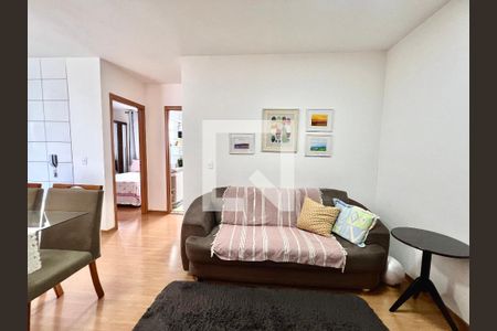 Sala de apartamento à venda com 2 quartos, 45m² em Chácaras Cotia, Contagem