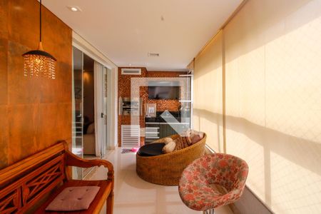 Varanda gourmet de apartamento à venda com 4 quartos, 156m² em Santo Antônio, Belo Horizonte