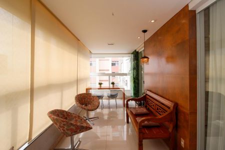 Varanda gourmet de apartamento à venda com 4 quartos, 156m² em Santo Antônio, Belo Horizonte