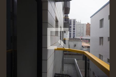 varanda da sala de apartamento para alugar com 1 quarto, 50m² em Cidade Ocian, Praia Grande