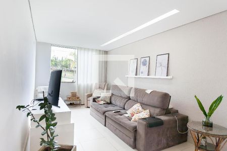 sala tv  de casa de condomínio à venda com 4 quartos, 280m² em Balneário Água Limpa, Nova Lima