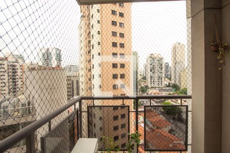 varanada de apartamento para alugar com 2 quartos, 82m² em Vila Olímpia, São Paulo