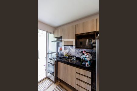 Sala e Cozinha Integrada  de apartamento para alugar com 2 quartos, 40m² em Cangaíba, São Paulo