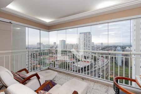 Varanda da Sala de apartamento à venda com 3 quartos, 123m² em Vila Congonhas, São Paulo