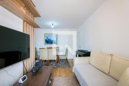 Sala de apartamento para alugar com 2 quartos, 50m² em Vila Scarpelli, Santo André