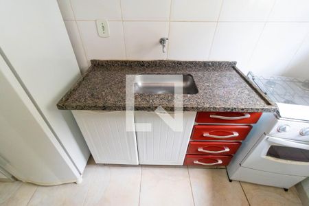 Cozinha de kitnet/studio para alugar com 1 quarto, 25m² em Cidade Universitária, Campinas