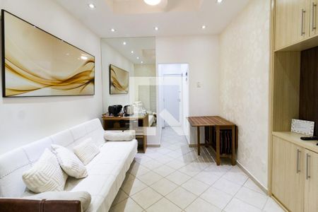 Detalhe da sala de apartamento à venda com 1 quarto, 36m² em Leblon, Rio de Janeiro