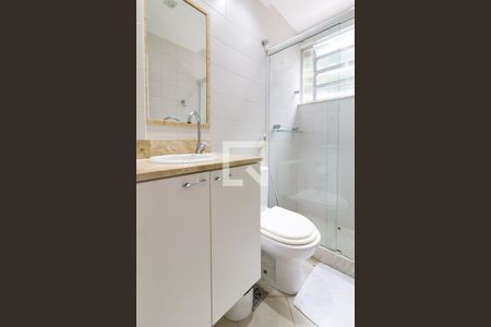 Detalhe do banheiro da suíte de apartamento à venda com 1 quarto, 36m² em Leblon, Rio de Janeiro