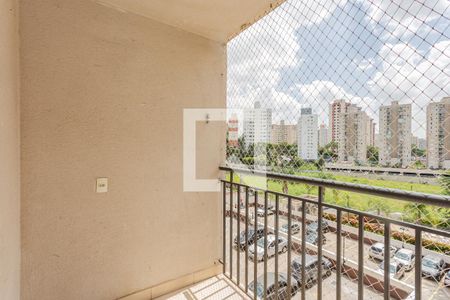 Varanda da Sala de apartamento para alugar com 2 quartos, 49m² em Jardim Celeste, São Paulo