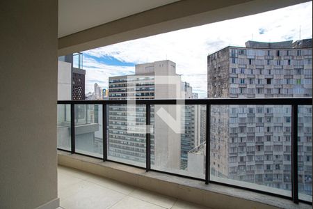 Varanda da Sala de apartamento à venda com 2 quartos, 53m² em Bela Vista, São Paulo