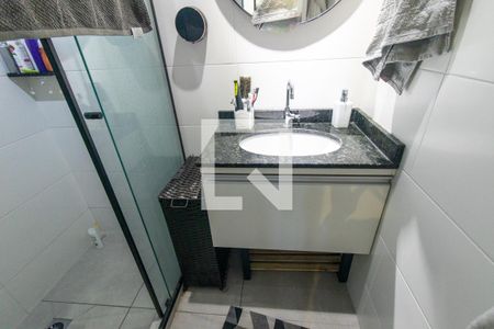 Banheiro da Suíte de apartamento para alugar com 1 quarto, 53m² em Rebouças, Curitiba