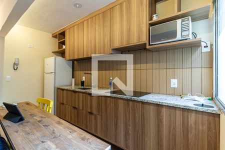 Cozinha de apartamento à venda com 1 quarto, 39m² em Vila Buarque, São Paulo