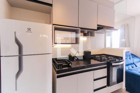 Sala/Cozinha de apartamento para alugar com 1 quarto, 28m² em Belenzinho, São Paulo