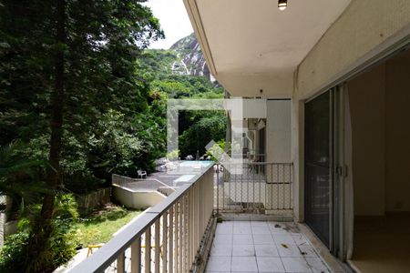 Detalhe da varanda da sala de apartamento à venda com 2 quartos, 90m² em Lagoa, Rio de Janeiro