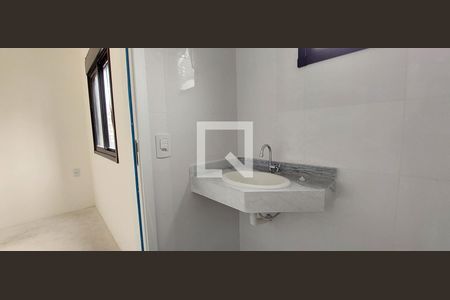 Banheiro Quarto 1 suíte de apartamento à venda com 2 quartos, 43m² em Campestre, Santo André