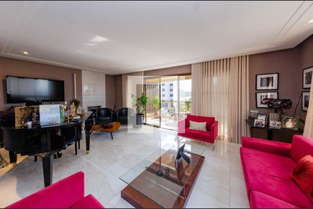 Sala de apartamento à venda com 4 quartos, 196m² em Belvedere, Belo Horizonte