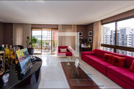 Sala de apartamento à venda com 4 quartos, 196m² em Belvedere, Belo Horizonte