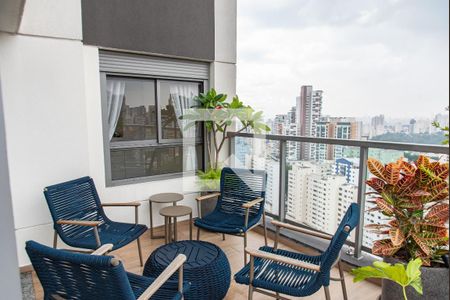 Varanda da sala de apartamento para alugar com 2 quartos, 105m² em Vila Mariana, São Paulo