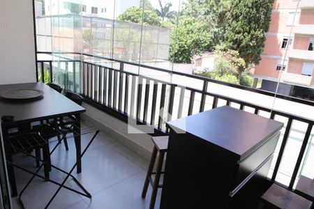Varanda da Sala de apartamento à venda com 2 quartos, 72m² em Campo Belo, São Paulo