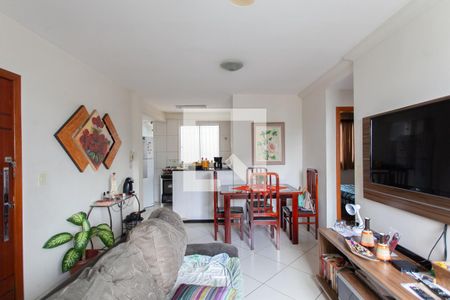 Sala de apartamento à venda com 2 quartos, 58m² em São Sebastião, Belo Horizonte