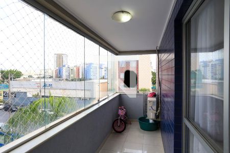 Sacada da Sala de apartamento à venda com 3 quartos, 110m² em Palmares, Belo Horizonte