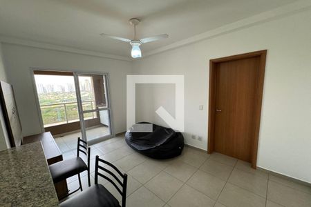 Sala de apartamento para alugar com 1 quarto, 46m² em Nova Aliança, Ribeirão Preto