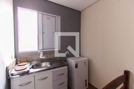 Cozinha de kitnet/studio para alugar com 1 quarto, 18m² em Mooca, São Paulo