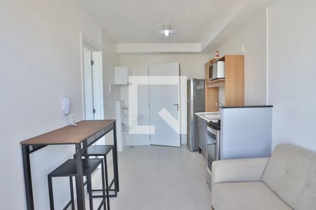 Sala / Cozinha de apartamento para alugar com 1 quarto, 29m² em Belenzinho, São Paulo