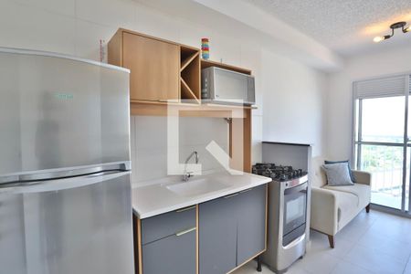 Sala / Cozinha de apartamento para alugar com 1 quarto, 29m² em Belenzinho, São Paulo