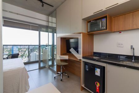 Cozinha de kitnet/studio à venda com 1 quarto, 22m² em Jardim Paulista, São Paulo