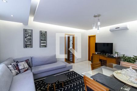 Sala  de apartamento à venda com 3 quartos, 122m² em Castelo, Belo Horizonte