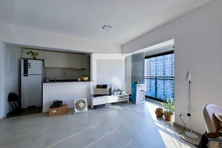 Sala de apartamento à venda com 1 quarto, 52m² em Indianópolis, São Paulo