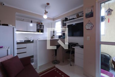 Sala de apartamento para alugar com 1 quarto, 30m² em Vila Guiomar, Santo André