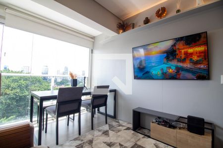 Sala de apartamento à venda com 1 quarto, 40m² em Vila Gertrudes, São Paulo