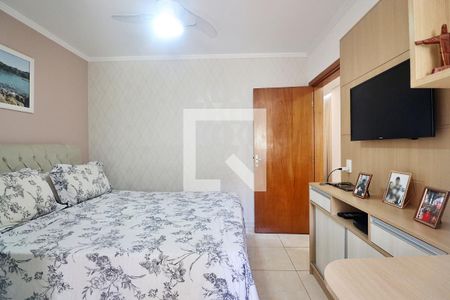 Suíte - Quarto 1 de apartamento à venda com 3 quartos, 82m² em Vila Camilópolis, Santo André