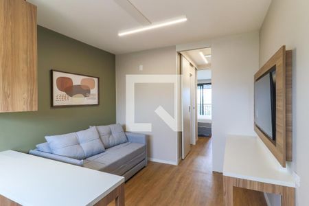 Sala de apartamento à venda com 1 quarto, 42m² em Vila Cordeiro, São Paulo