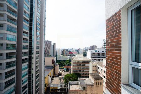 Vista da Varanda da Sala de apartamento à venda com 1 quarto, 28m² em Bela Vista, São Paulo