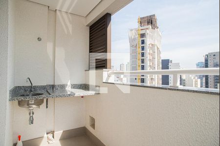 Varanda da Sala de apartamento à venda com 1 quarto, 28m² em Bela Vista, São Paulo