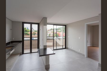 Sala de apartamento à venda com 1 quarto, 57m² em São José, Belo Horizonte