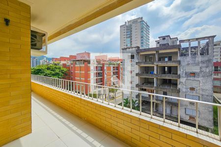 Varanda de apartamento para alugar com 3 quartos, 119m² em Jardim Vitoria, Guarujá