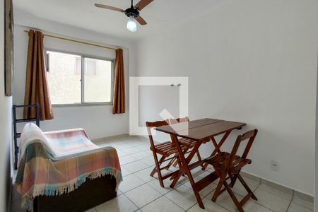 Sala de apartamento para alugar com 1 quarto, 55m² em Guilhermina, Praia Grande