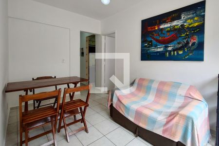 Sala de apartamento para alugar com 1 quarto, 55m² em Guilhermina, Praia Grande