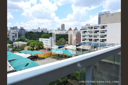 Varanda da Sala de kitnet/studio à venda com 1 quarto, 30m² em Pinheiros, São Paulo