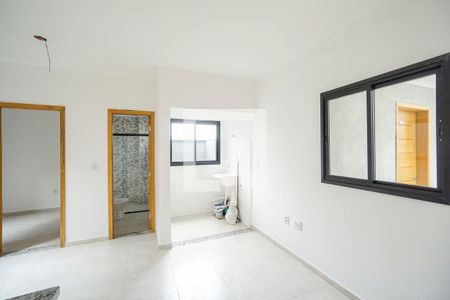 Sala e cozinha de apartamento para alugar com 2 quartos, 48m² em Vila Carrao, São Paulo