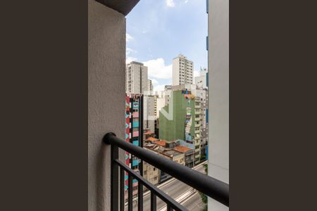 Varanda - Vista de apartamento para alugar com 1 quarto, 26m² em Vila Buarque, São Paulo